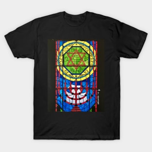 Star of David Stained Glass T-Shirt